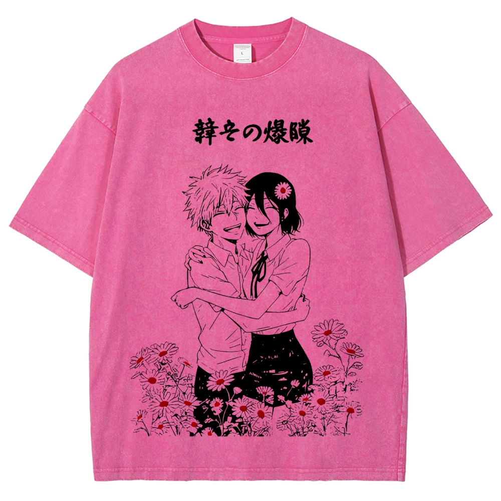 Chainsaw Man Unisex Fit Washed T-Shirt 2511007082