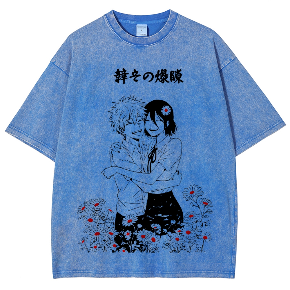 Chainsaw Man Unisex Fit Washed T-Shirt 2511007082