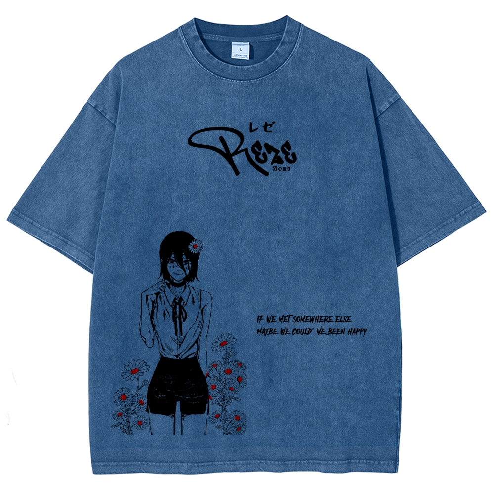 Chainsaw Man Unisex Fit Washed T-Shirt 2511007171