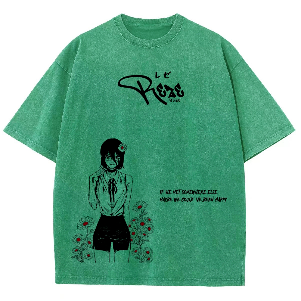 Chainsaw Man Unisex Fit Washed T-Shirt 2511007171