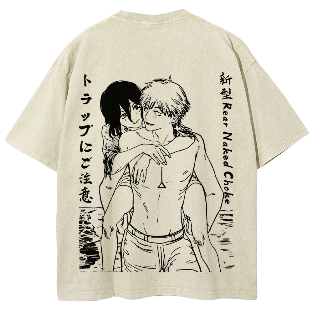 Chainsaw Man Unisex Fit Washed T-Shirt 2511007189