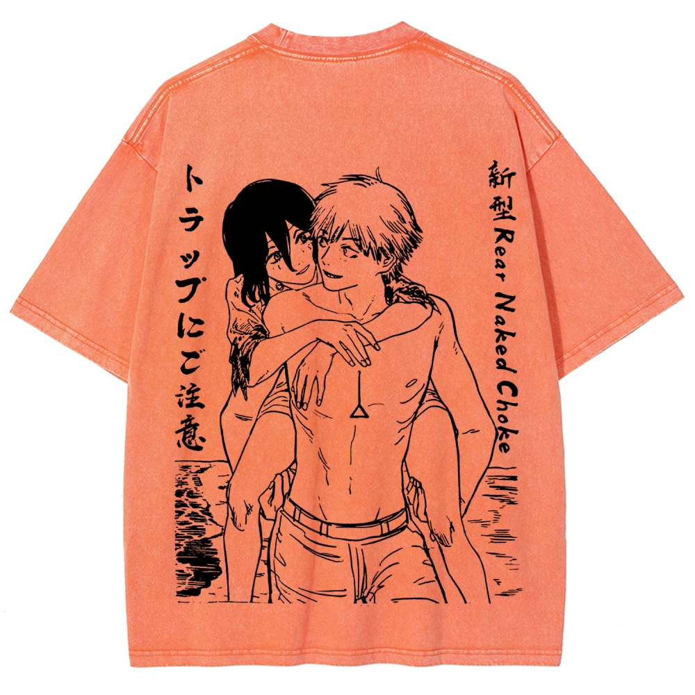 Chainsaw Man Unisex Fit Washed T-Shirt 2511007189