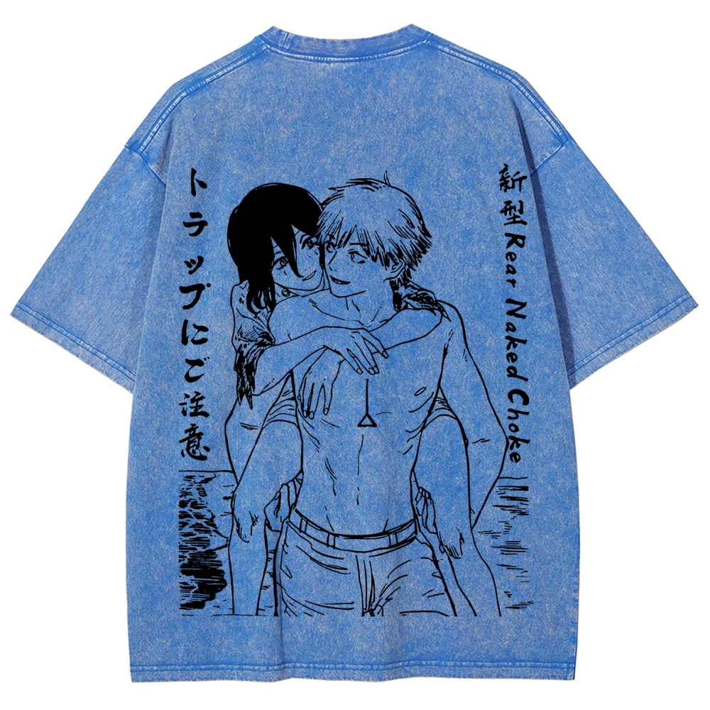 Chainsaw Man Unisex Fit Washed T-Shirt 2511007189