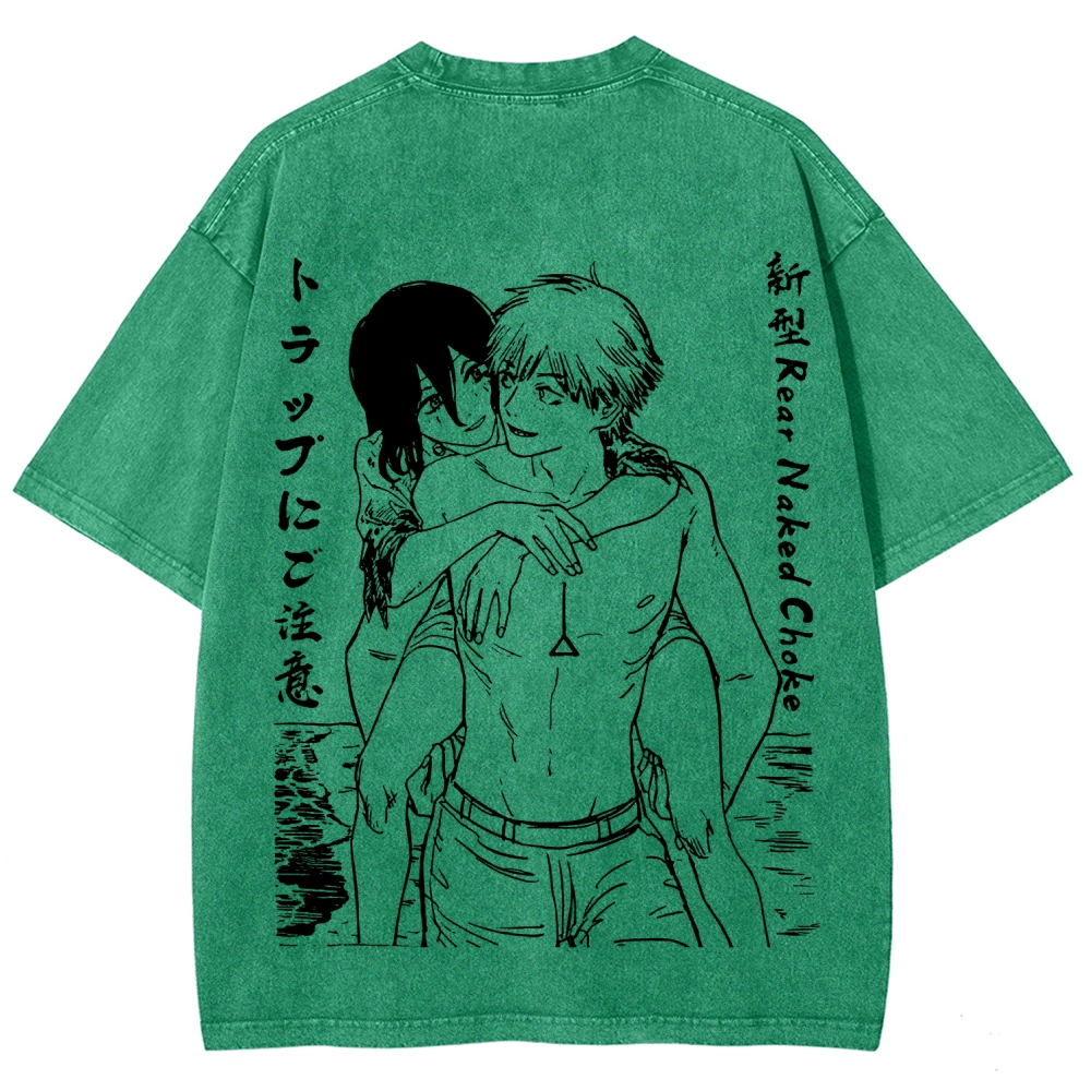 Chainsaw Man Unisex Fit Washed T-Shirt 2511007189