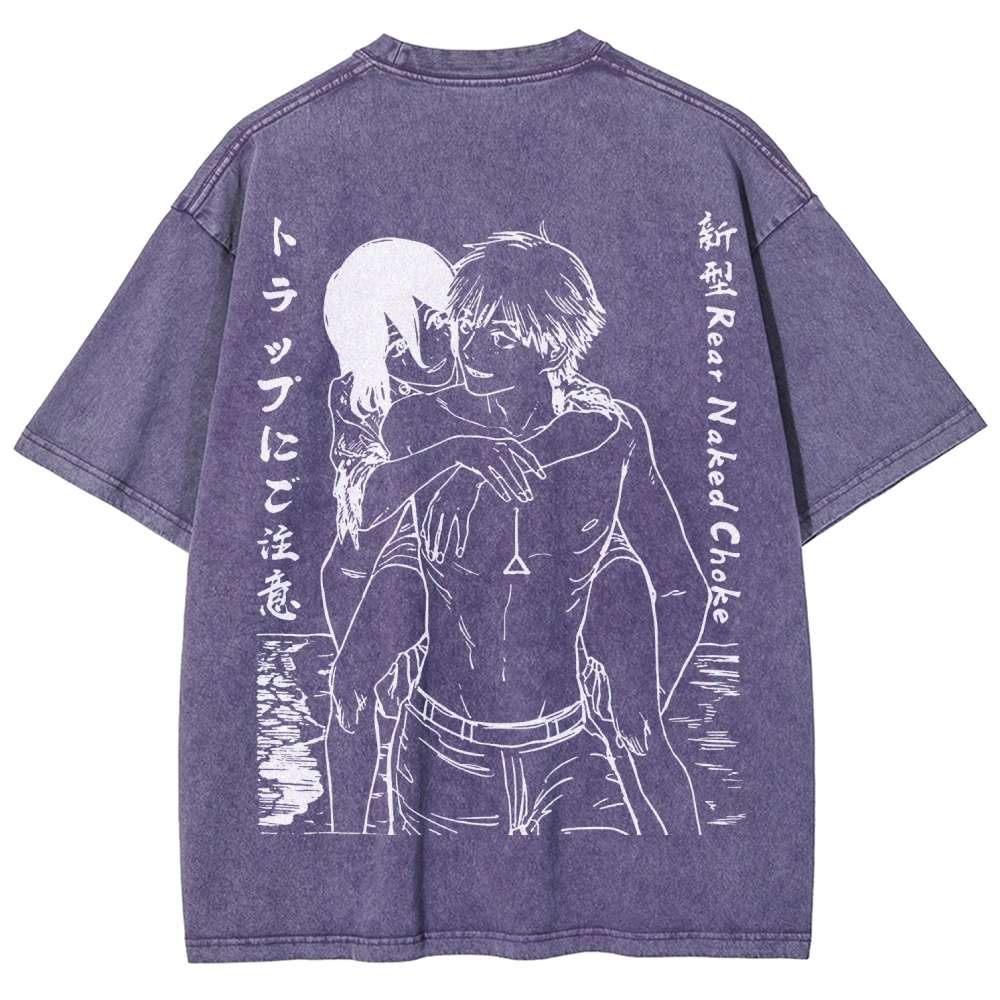 Chainsaw Man Unisex Fit Washed T-Shirt 2511007189
