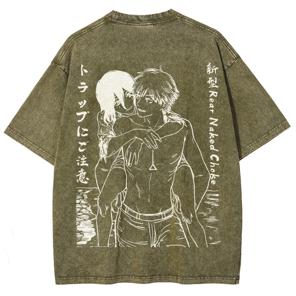 Chainsaw Man Unisex Fit Washed T-Shirt 2511007189