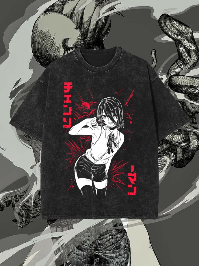 REZE VINTAGE TEE | CHAINSAW MAN