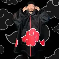 Anime Blanket Hoodie Casual Fleece with SoftSherpa