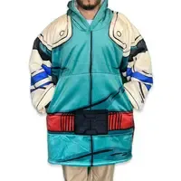 Anime Blanket Hoodie Casual Fleece with SoftSherpa