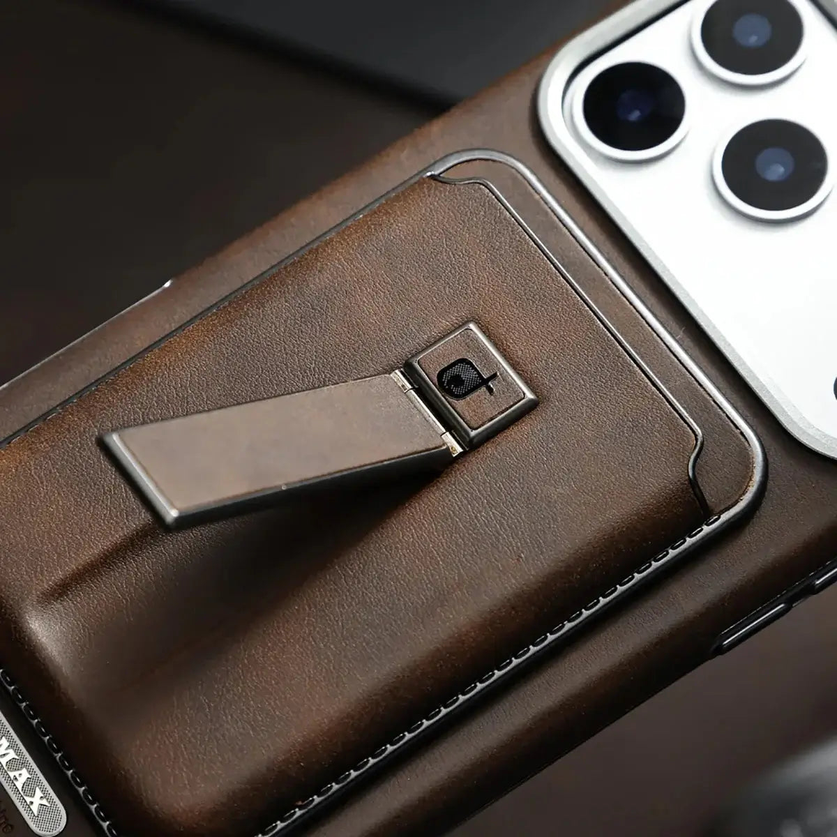 Leather  iPhone Case With Card Wallet-GE171