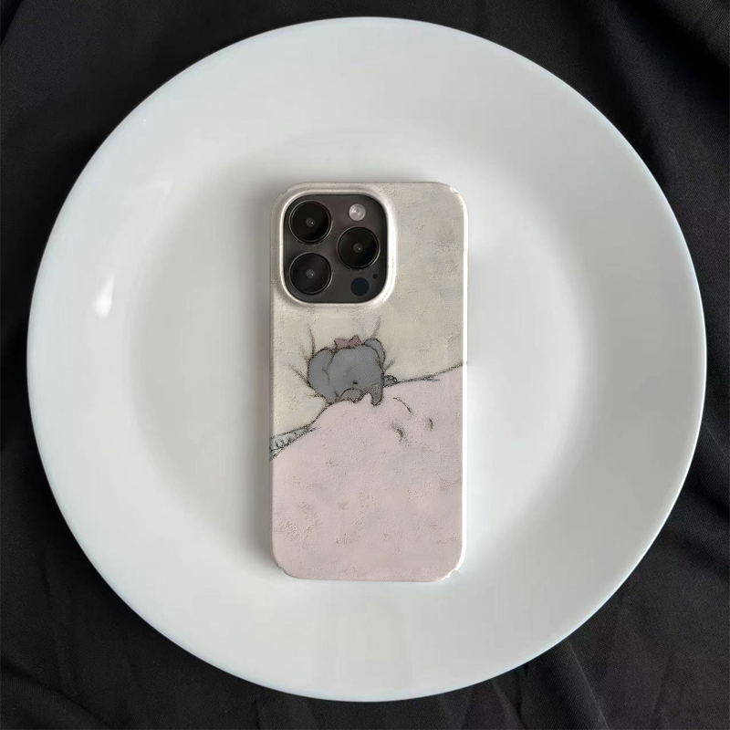 Sleeping Little Elephant Phone Case For iPhone-SJX250429