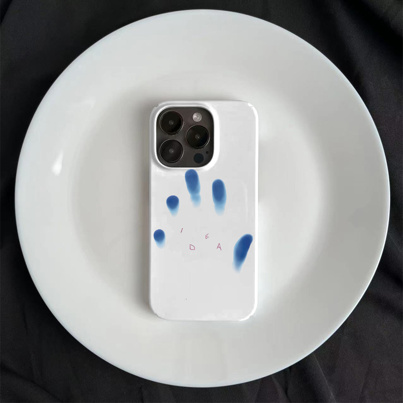 Fingerprint Phone Case For iPhone White-SYK251502