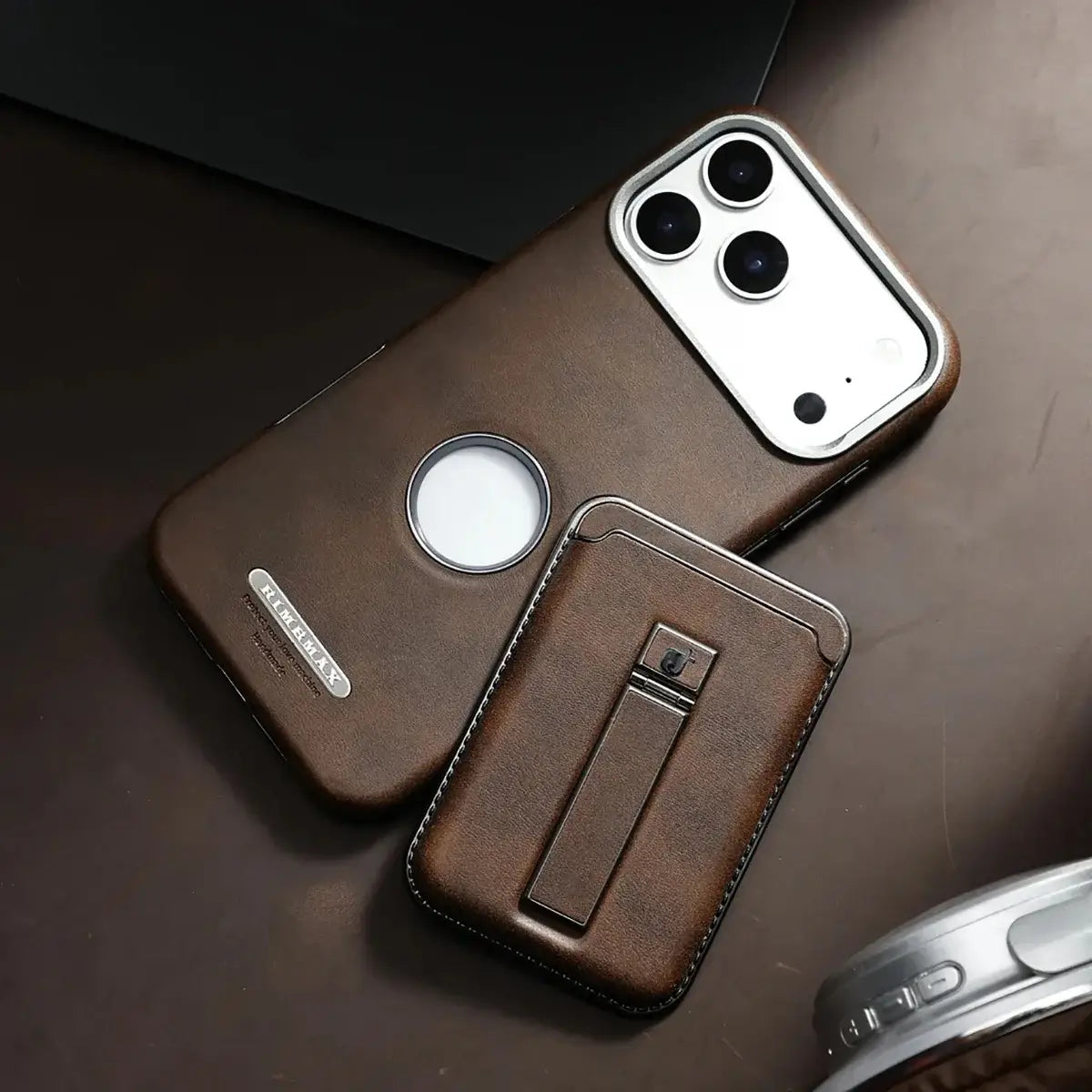 Leather  iPhone Case With Card Wallet-GE171