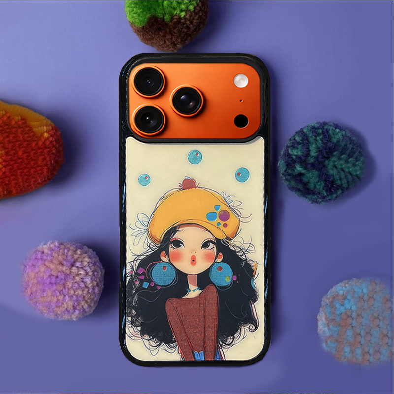 Yellow Hat Girl Phone Case Compatible With Magsafe for iPhone 17/16/15/14/13 Series – CF2500053