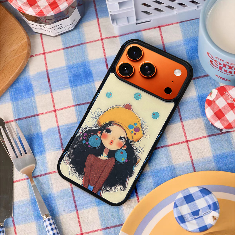 Yellow Hat Girl Phone Case Compatible With Magsafe for iPhone 17/16/15/14/13 Series – CF2500053