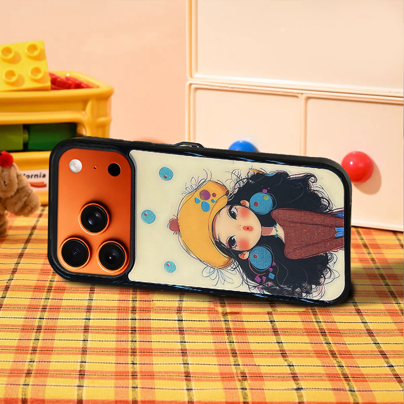 Yellow Hat Girl Phone Case Compatible With Magsafe for iPhone 17/16/15/14/13 Series – CF2500053