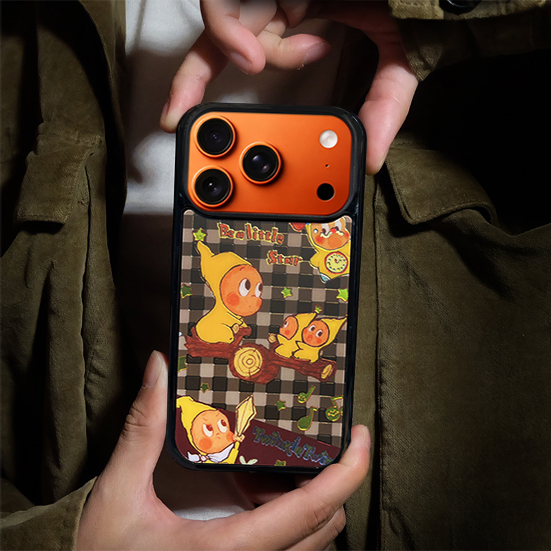 Cartoon Star Character Phone Case Compatible With Magsafe for iPhone 17/16/15/14/13 Series Brown– CF2500062