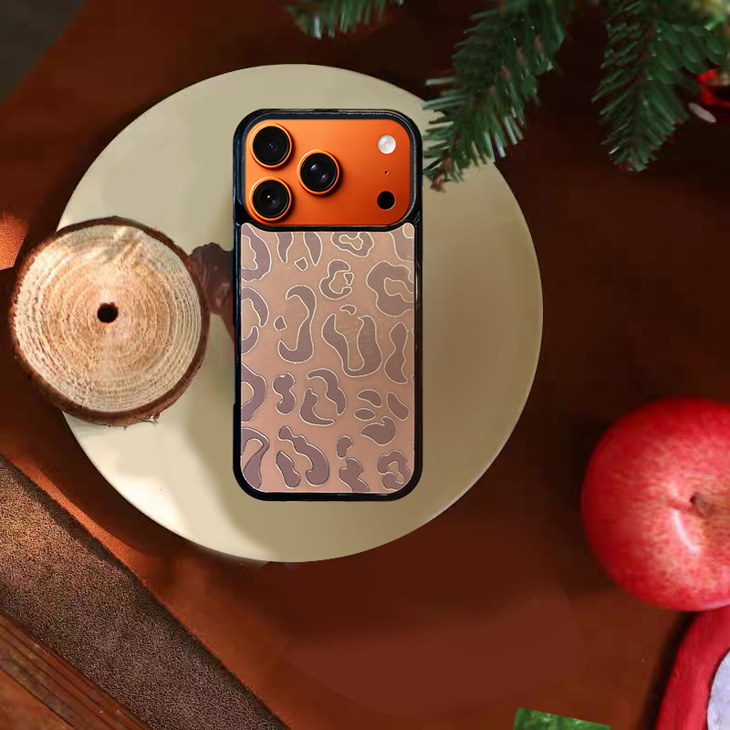 Leopard Print MagSafe-Compatible Phone Case for iPhone 17/16/15/14/13 Series Brown – CF250006