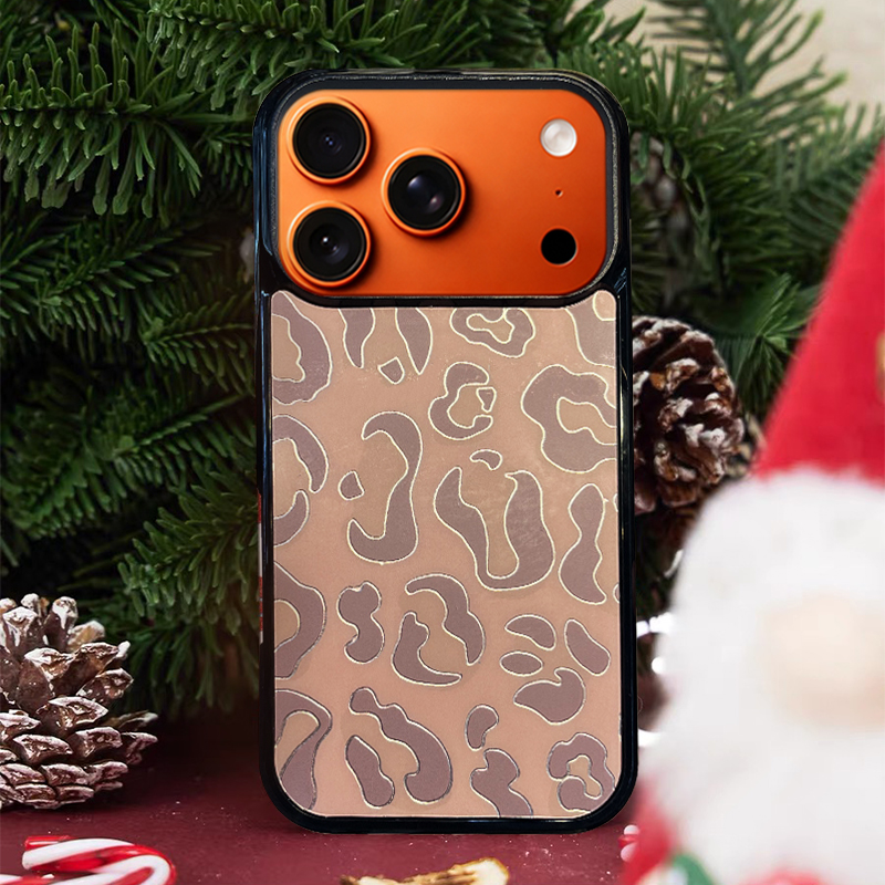 Leopard Print MagSafe-Compatible Phone Case for iPhone 17/16/15/14/13 Series Brown – CF250006