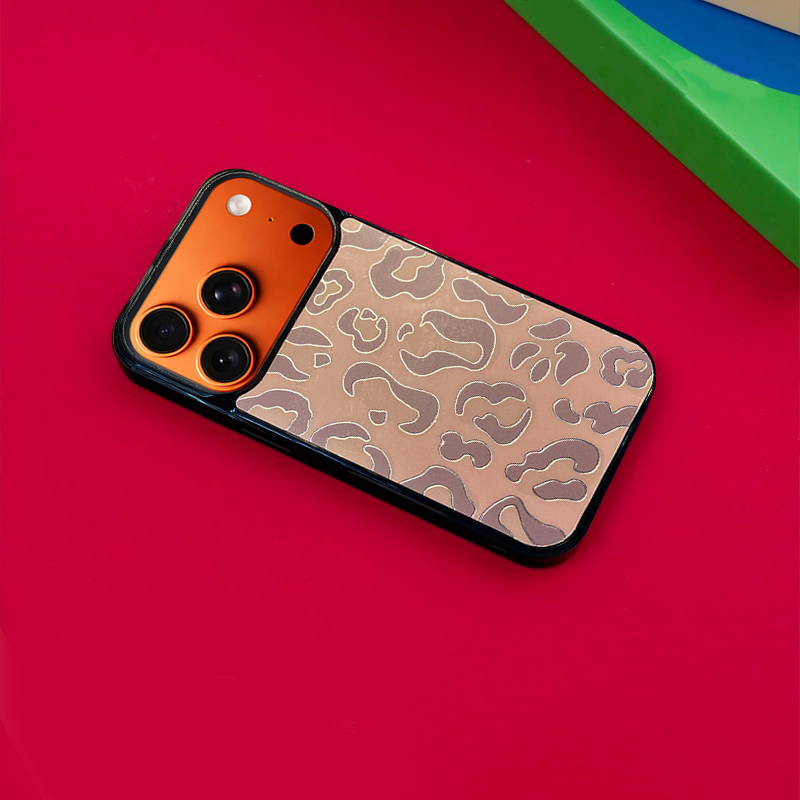 Leopard Print MagSafe-Compatible Phone Case for iPhone 17/16/15/14/13 Series Brown – CF250006