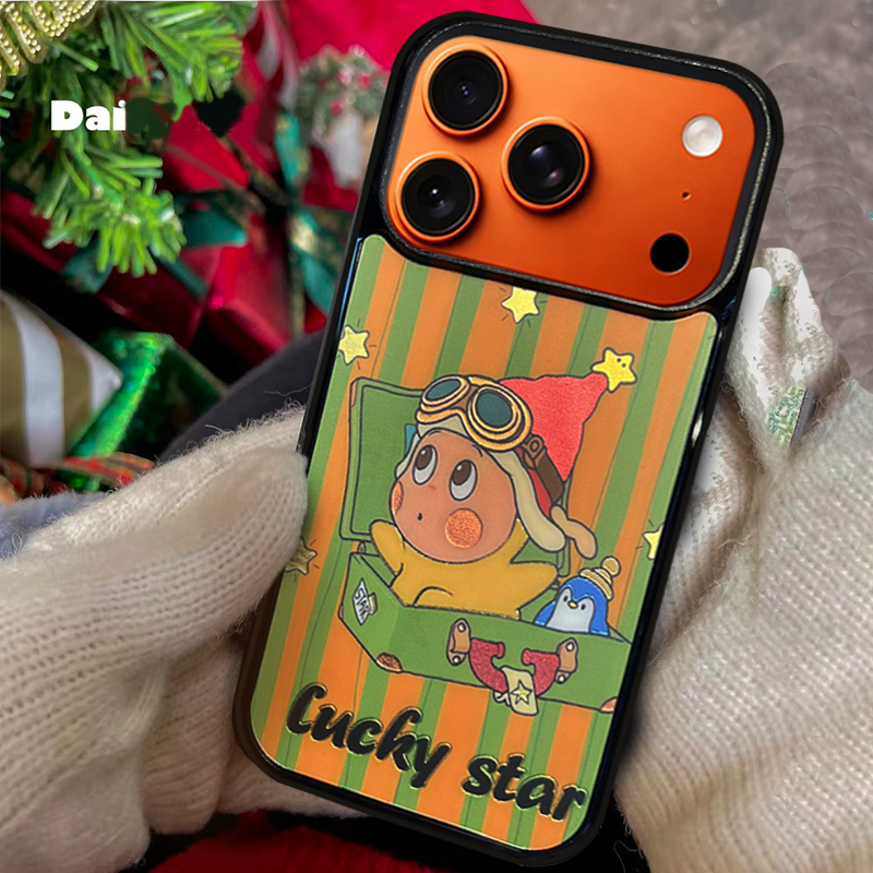Cartoon Star Character  Phone Case Compatible With Magsafe for iPhone 17/16/15/14/13 Series Orange – CF2500049
