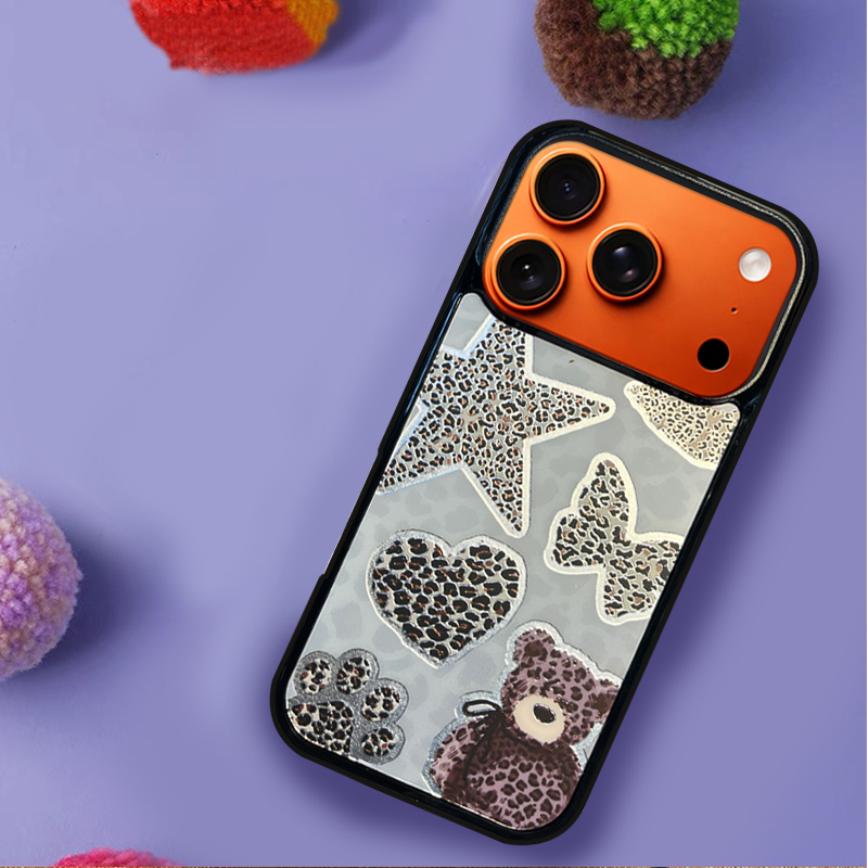 Bear Bow Pattern  Phone Case Compatible With Magsafe for iPhone 17/16/15/14/13 Series – CF2500052