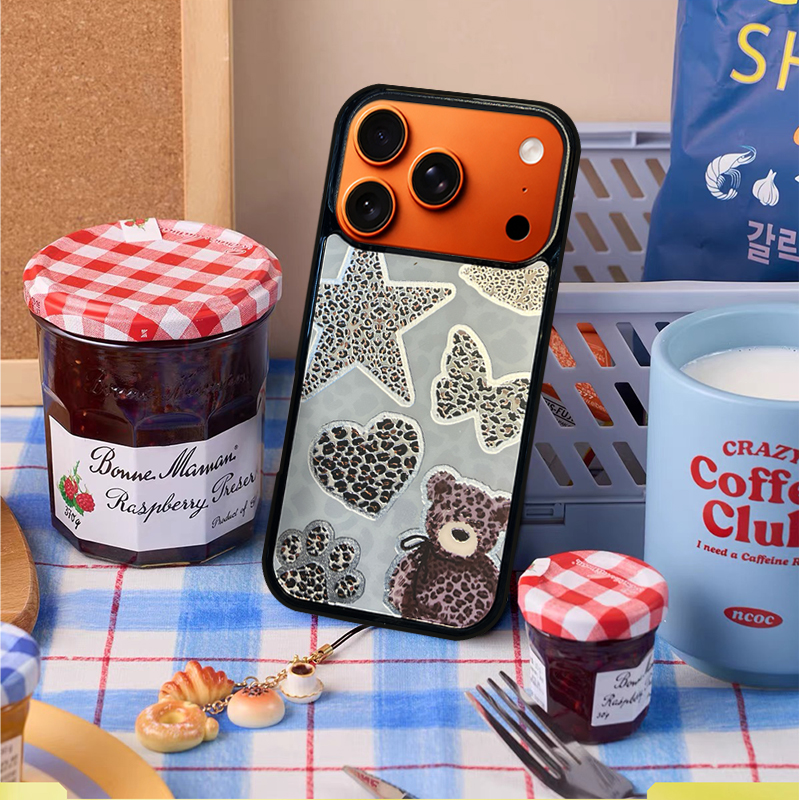 Bear Bow Pattern  Phone Case Compatible With Magsafe for iPhone 17/16/15/14/13 Series – CF2500052