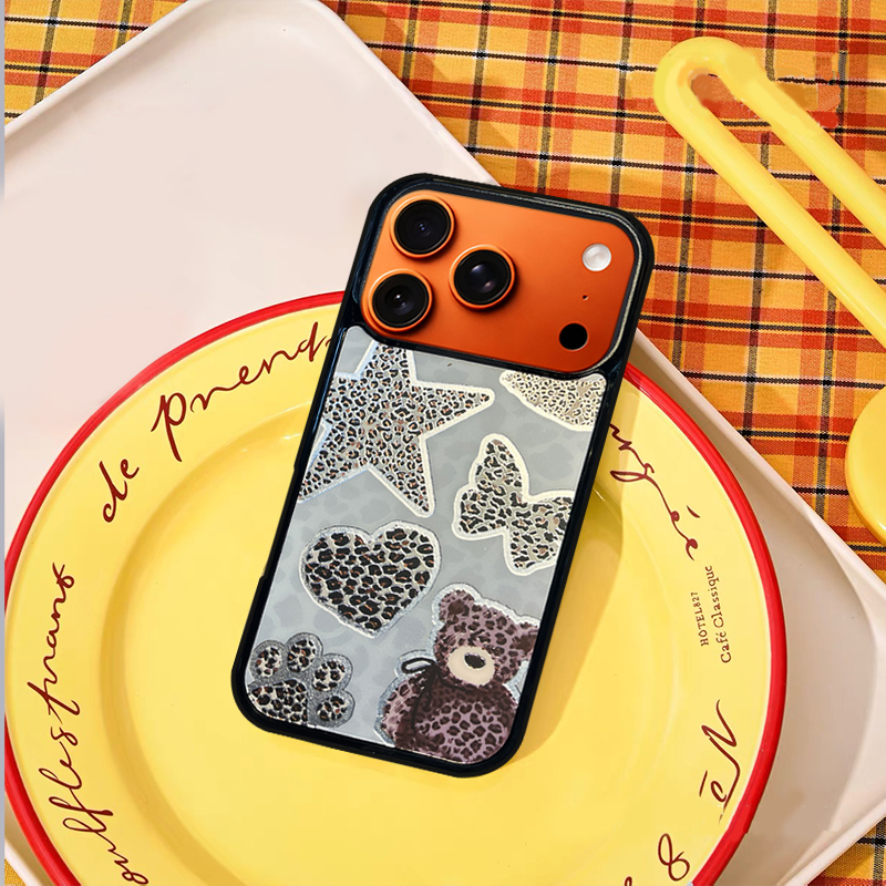 Bear Bow Pattern  Phone Case Compatible With Magsafe for iPhone 17/16/15/14/13 Series – CF2500052