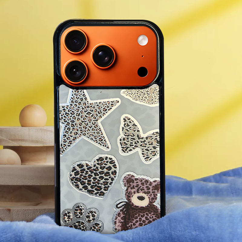 Bear Bow Pattern  Phone Case Compatible With Magsafe for iPhone 17/16/15/14/13 Series – CF2500052