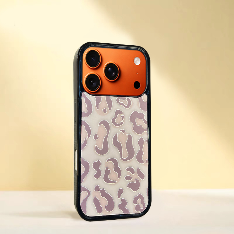 Leopard Print MagSafe-Compatible Phone Case for iPhone 17/16/15/14/13 Series Khaki – CF250005