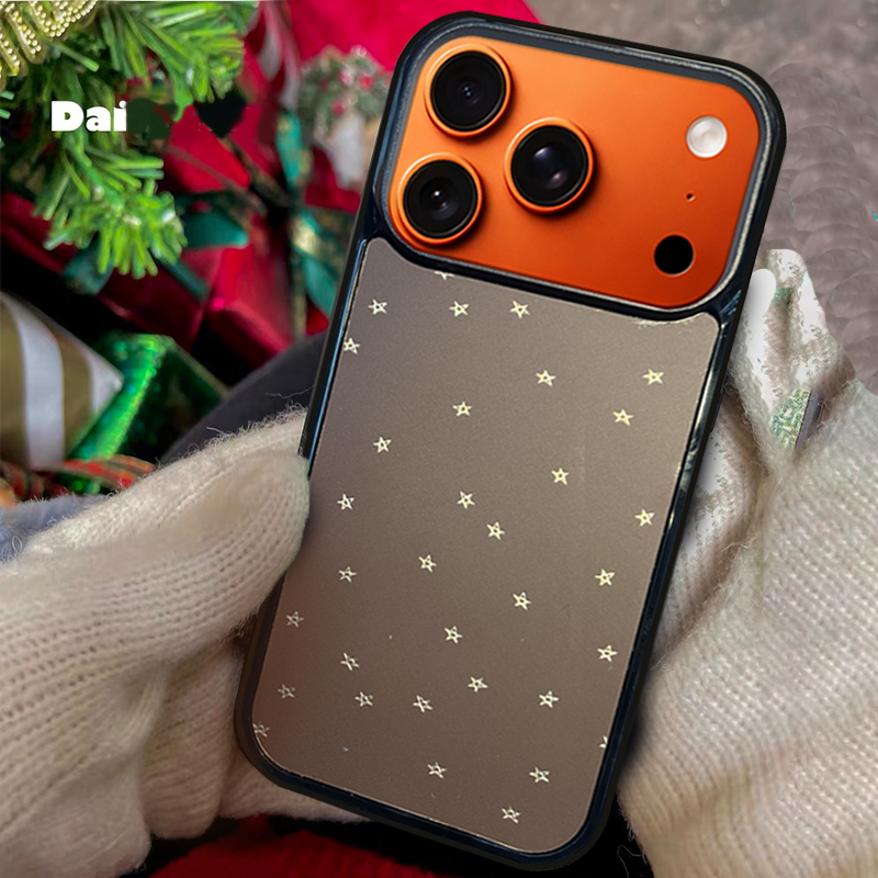 Star Pattern MagSafe-Compatible Phone Case for iPhone 17/16/15/14/13 Series Gray – CF250001