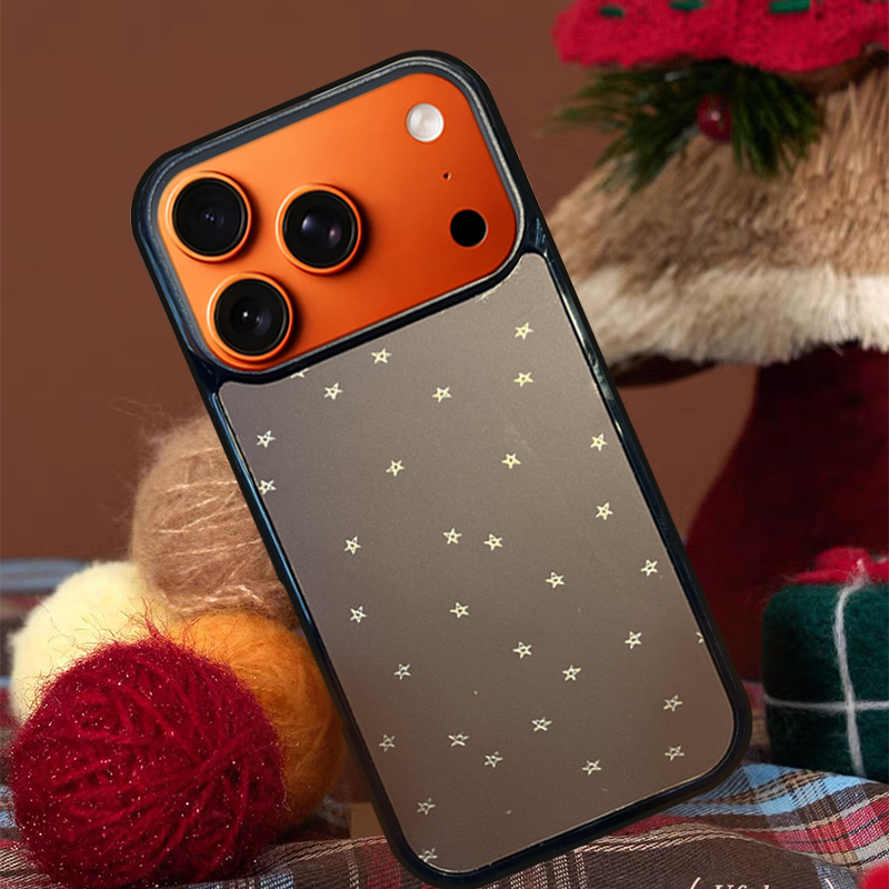 Star Pattern MagSafe-Compatible Phone Case for iPhone 17/16/15/14/13 Series Gray – CF250001