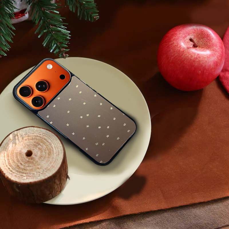 Star Pattern MagSafe-Compatible Phone Case for iPhone 17/16/15/14/13 Series Gray – CF250001