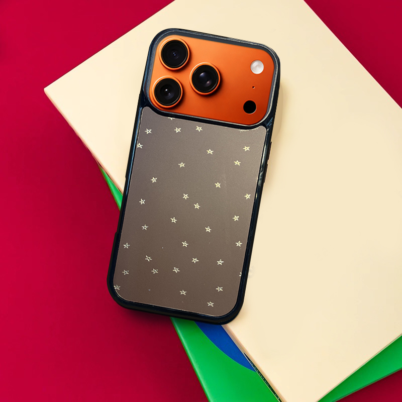 Star Pattern MagSafe-Compatible Phone Case for iPhone 17/16/15/14/13 Series Gray – CF250001