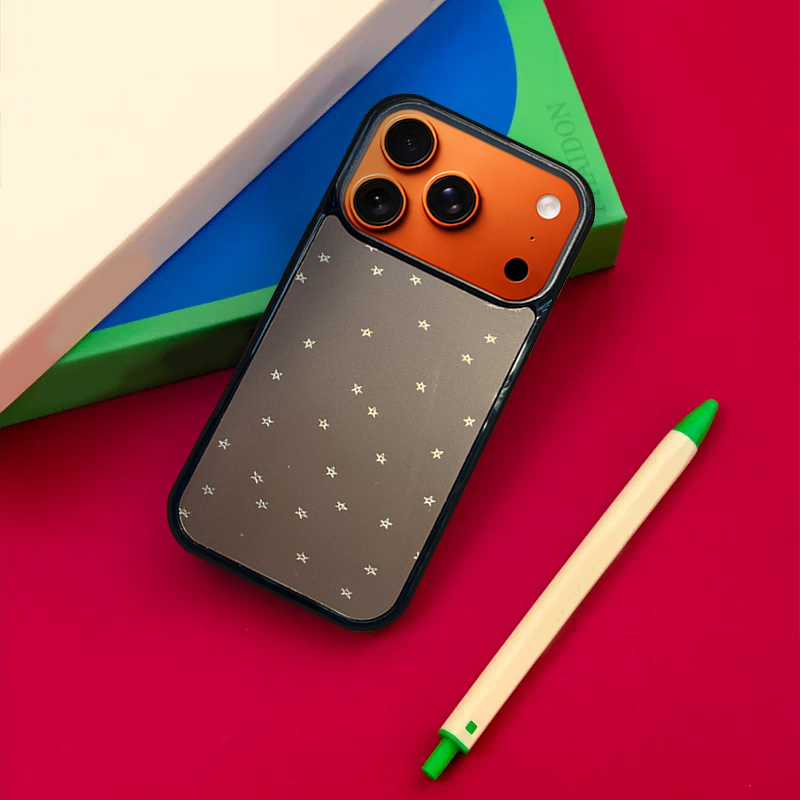 Star Pattern MagSafe-Compatible Phone Case for iPhone 17/16/15/14/13 Series Gray – CF250001