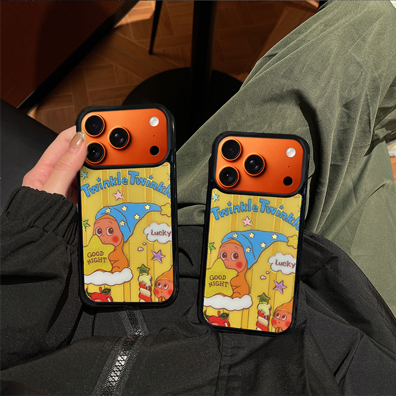 Cartoon Star Character Phone Case Compatible With Magsafe  for iPhone 17/16/15/14/13 Series Yellow – CF2500061