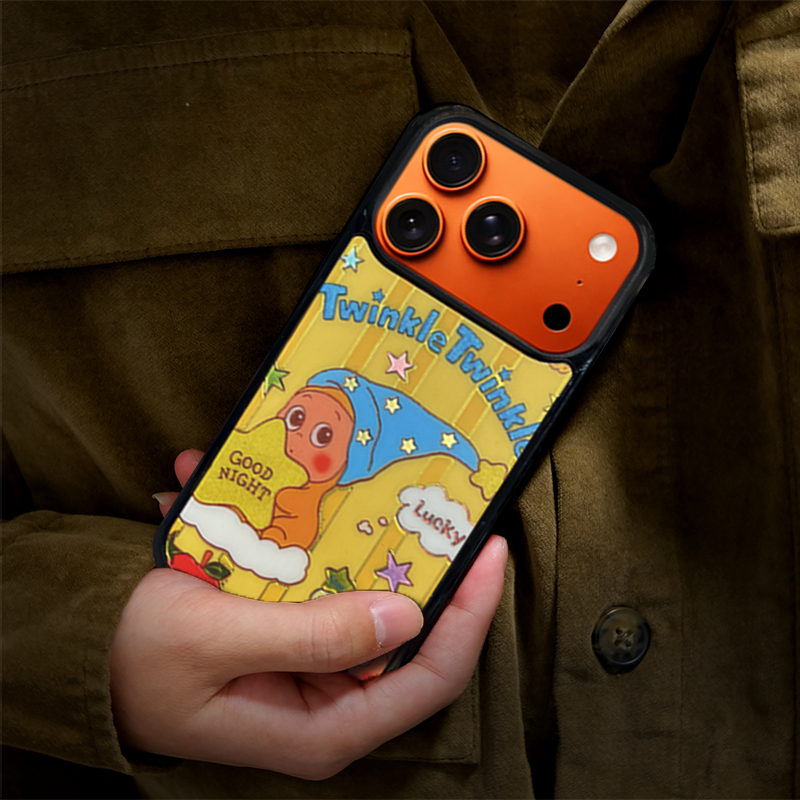 Cartoon Star Character Phone Case Compatible With Magsafe  for iPhone 17/16/15/14/13 Series Yellow – CF2500061