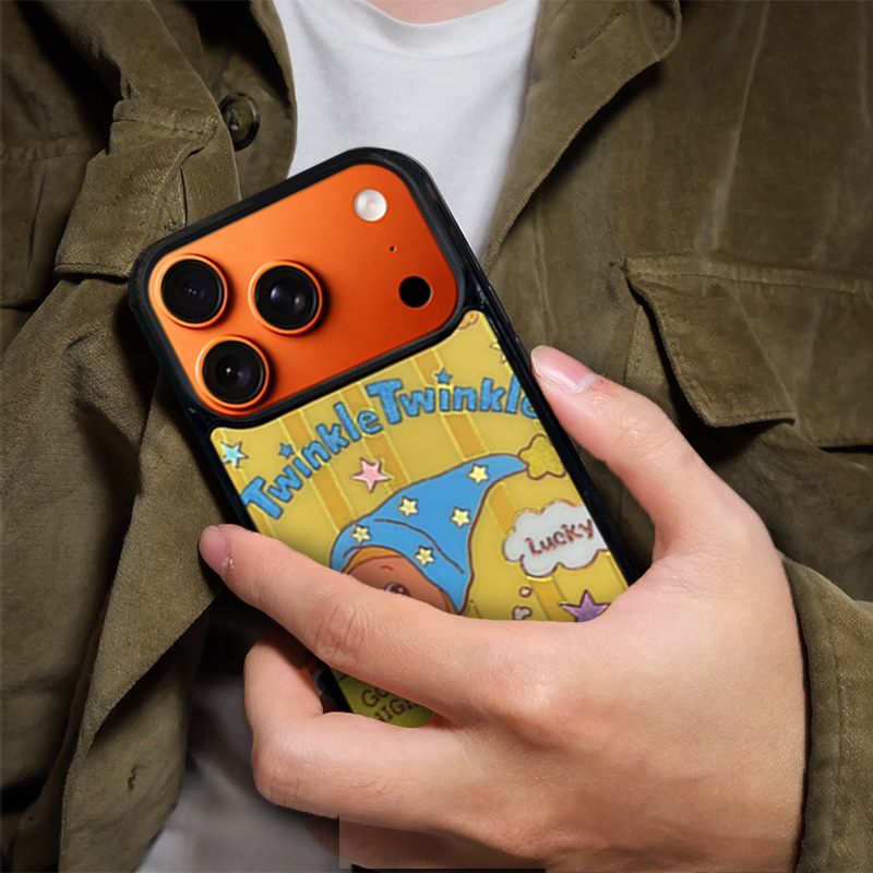 Cartoon Star Character Phone Case Compatible With Magsafe  for iPhone 17/16/15/14/13 Series Yellow – CF2500061