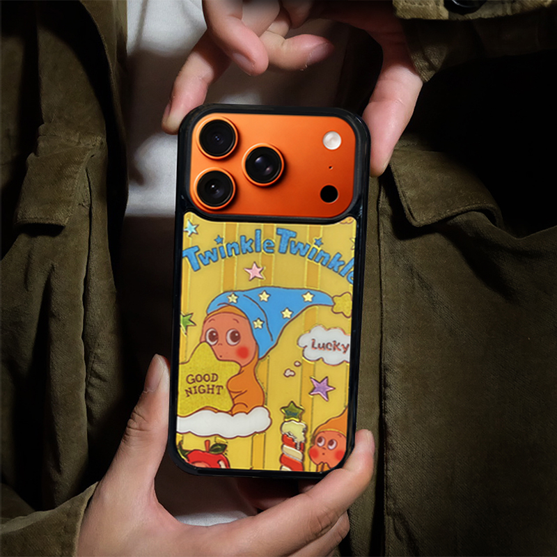 Cartoon Star Character Phone Case Compatible With Magsafe  for iPhone 17/16/15/14/13 Series Yellow – CF2500061