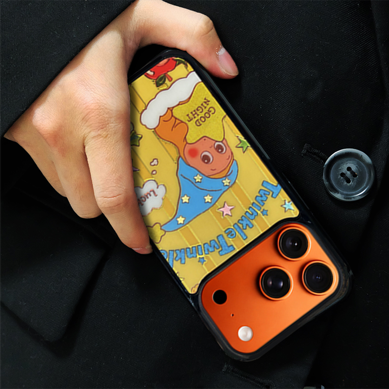 Cartoon Star Character Phone Case Compatible With Magsafe  for iPhone 17/16/15/14/13 Series Yellow – CF2500061