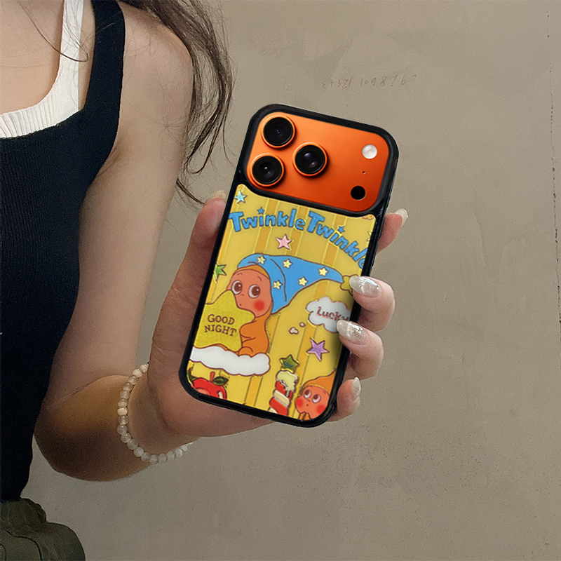 Cartoon Star Character Phone Case Compatible With Magsafe  for iPhone 17/16/15/14/13 Series Yellow – CF2500061