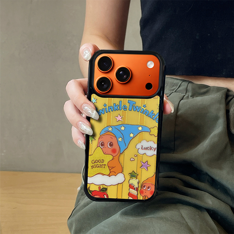 Cartoon Star Character Phone Case Compatible With Magsafe  for iPhone 17/16/15/14/13 Series Yellow – CF2500061