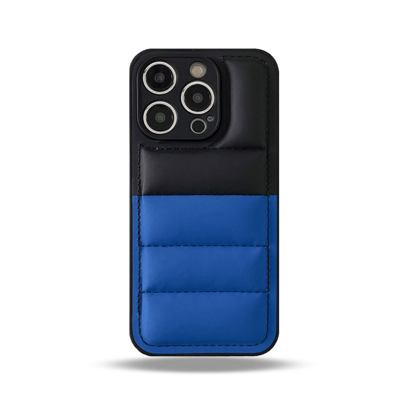 Multicolour Puffer Phone Case For iPhone Blue-SPK251615