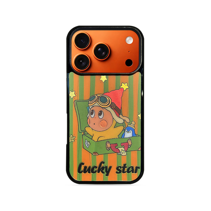 Cartoon Star Character  Phone Case Compatible With Magsafe for iPhone 17/16/15/14/13 Series Orange – CF2500049