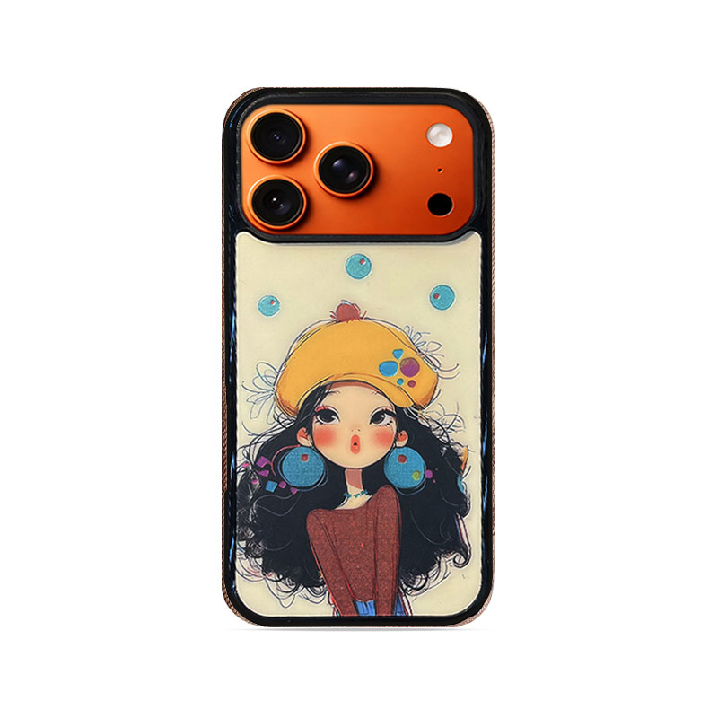 Yellow Hat Girl Phone Case Compatible With Magsafe for iPhone 17/16/15/14/13 Series – CF2500053