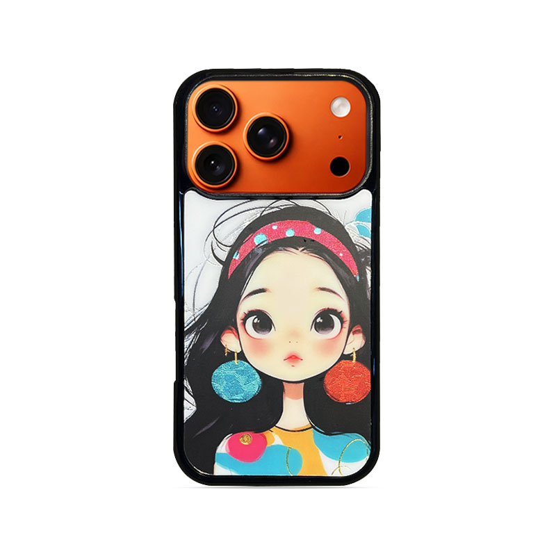 Red & Blue Earring Girl  Phone Case Compatible With Magsafe for iPhone 17/16/15/14/13 Series – CF2500055
