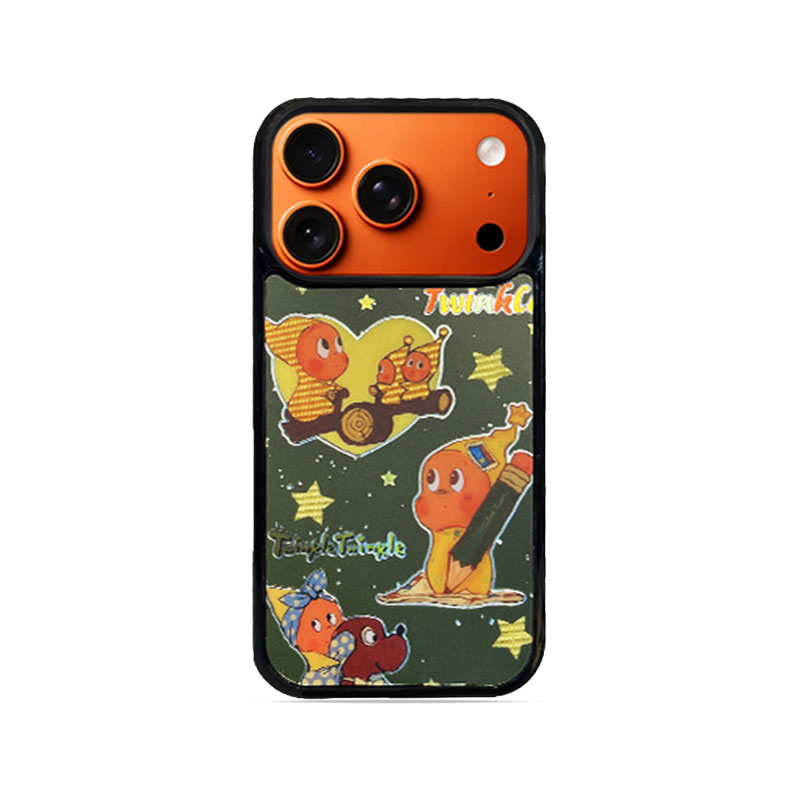 Cartoon Star Character Phone Case Compatible With Magsafe for iPhone 17/16/15/14/13 Series Green– CF2500063