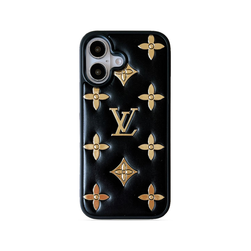 Premium Monogram iPhone case gold – GFLV0029