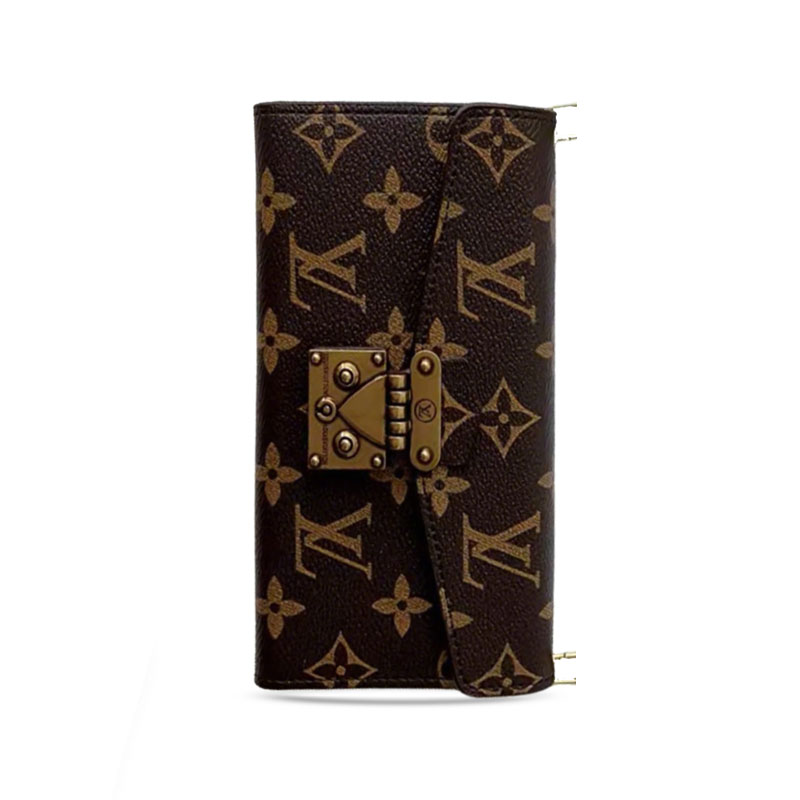 Classic Monogram iPhone Case With Wallet And Crossbody Strap For iPhone 17 Series-RELV100