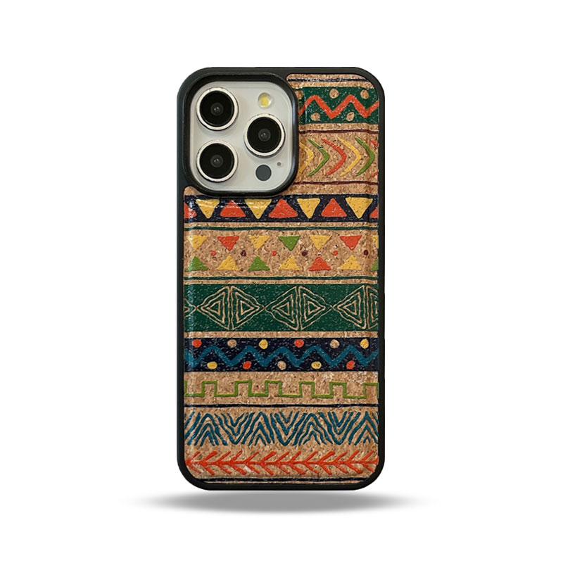 Magnetic Wooden Retro Print Phone Case For iPhone Red (Compatible with Magsafe）-FGW241837